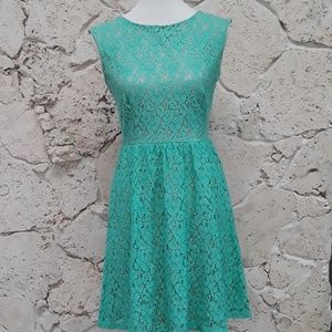 Enfocus Studio Laced Green Dress
